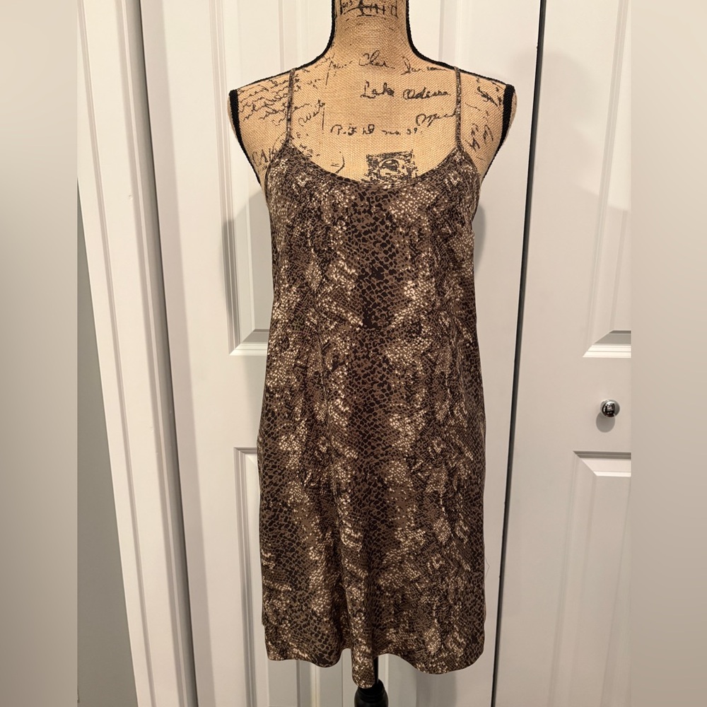 Joie Animal Print baby doll dress